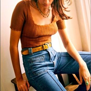 SÉZANE AUGUSTO TROUSER JEANS 6 Mid-high waisted